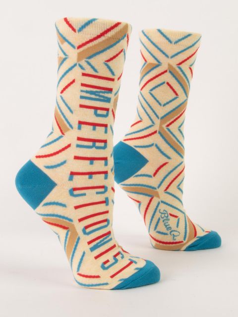 Image of Imperfectionist W-Crew Socks BLUEQ